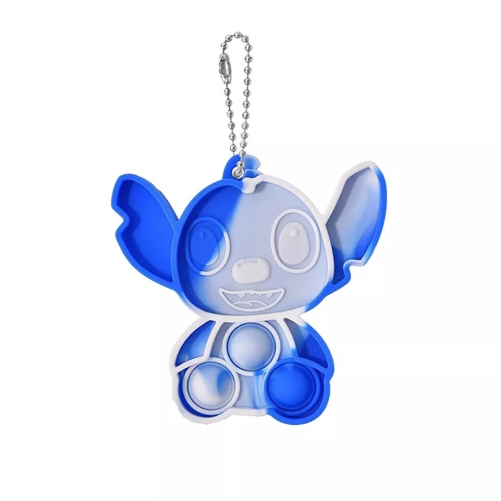Stitch Bubble Pop It Keychain Fidget